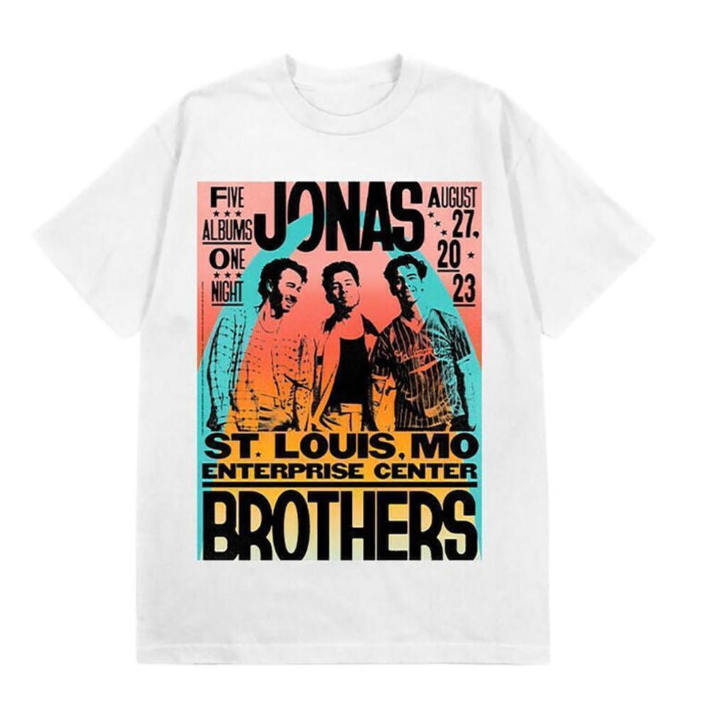 Jonas Brothers St Louis Five Albums Tour Fan T-Shirt